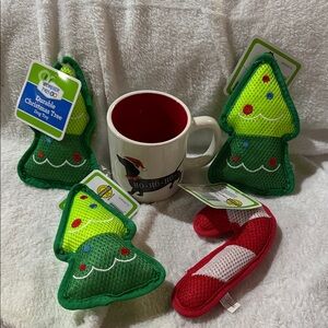 Christmas Dog Toys and Mug Set